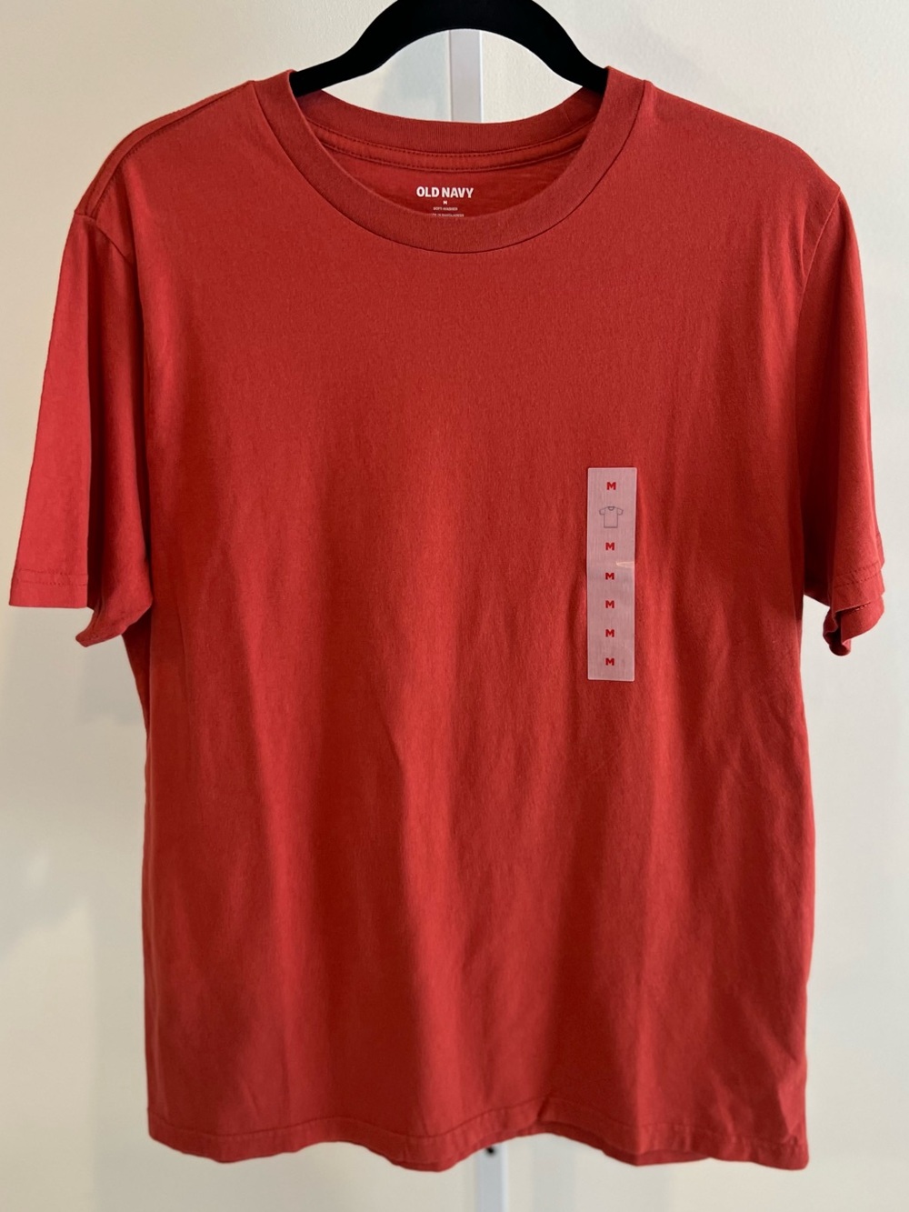 NWT Old Navy Burnt Orange Short Sleeve Crew Neck Tee Shirt Mens Sz Medium